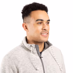 Trespass Mens Sweatshirt 1/2 Zip Falmouthfloss - S, Off White