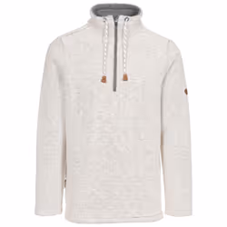 Trespass Mens Sweatshirt 1/2 Zip Falmouthfloss - XS, Off White
