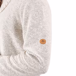 Trespass Mens Sweatshirt 1/2 Zip Falmouthfloss - XS, Off White