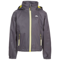 Trespass Boys Waterproof Jacket Briar - 7-8 Years, Carbon