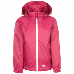 Trespass Girls Waterproof Jacket Sabrina - 7-8 Years, Berry