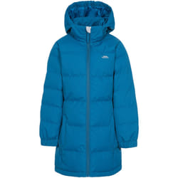 Trespass Girls Tiffy Full Zip Padded Winter Warm Hooded Insulated Jacket Coat - 2-3 Yrs, Blue