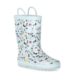 Trespass Starryton Kids Unicorn Printed Wellies - 9, Unicorn Mint