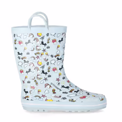 Trespass Starryton Kids Unicorn Printed Wellies - 9, Unicorn Mint