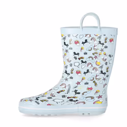 Trespass Starryton Kids Unicorn Printed Wellies - 13, Unicorn Mint