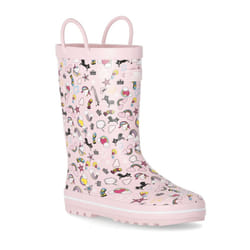 Trespass Starryton Kids Unicorn Printed Wellies - 7, Unicorn Pink