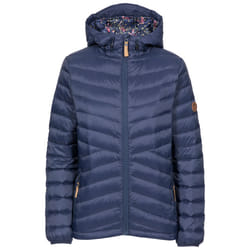 Trespass Womens Down Jacket Hooded Coat Thora - 8, Navy