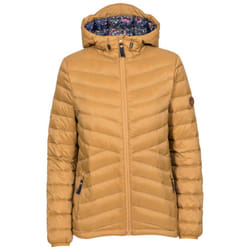 Trespass Womens Down Jacket Hooded Coat Thora - 8, Sandstone