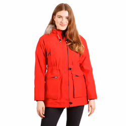 Trespass Womens Waterproof Jacket Raincoat Caption - 12, Red