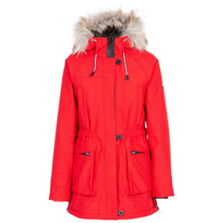 Trespass Womens Waterproof Jacket Raincoat Caption - 8, Red