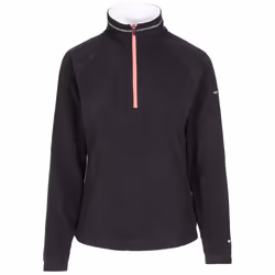 Trespass Womens Fleece Jacket With 1/2 Zip Skylar - 16, Black / White