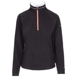 Trespass Womens Fleece Jacket With 1/2 Zip Skylar - 8, Black / White