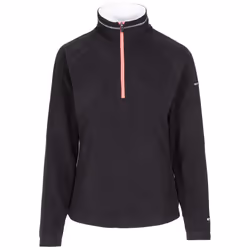 Trespass Womens Fleece Jacket With 1/2 Zip Skylar - 18, Black / White