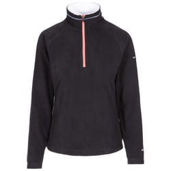 Trespass Womens Fleece Jacket With 1/2 Zip Skylar - 18, Black / White