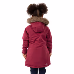 Trespass Girls Waterproof Jacket Fame - 11-12 Years, Berry