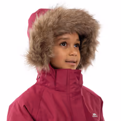 Trespass Girls Waterproof Jacket Fame - 3-4 Years, Berry