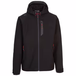 Trespass Mens Softshell Jacket Zip Pockets Marlon - XXL, Black