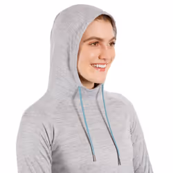 Trespass Womens Hoodie Long Sleeve Top Hattie - 6, Platinum Marl