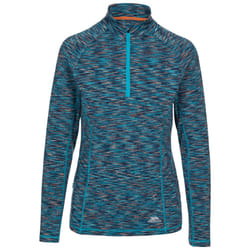 Trespass Womens Long Sleeve 1/2 Zip Pullover Edith - 8, Marine Marl