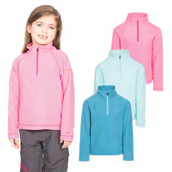 Trespass Girls 1/2 Zip Jumper Pullover Meadows - 2-3 Years, Plum