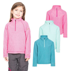 Trespass Girls 1/2 Zip Jumper Pullover Meadows - 3-4 Years, Plum