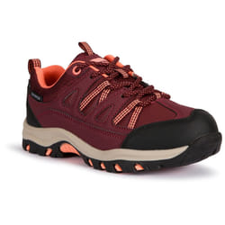 Trespass Kids Walking Boots Low Cut Gillon II - 5, Burgundy