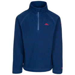 Trespass Boys 1/2 Zip Fleece Pullover Top Keynote - 7-8 Years, Dark Navy