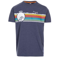 Trespass Mens Short Sleeve T-shirt Lakehouse - S, Navy Marl