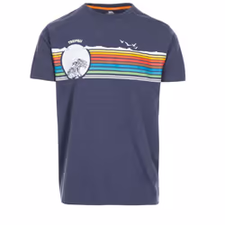 Trespass Mens Short Sleeve T-shirt Lakehouse - S, Navy Marl