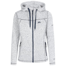 Trespass Odelia Womens Full Zip Fleece Hood Jacket - 12, Ghost Navy Marl