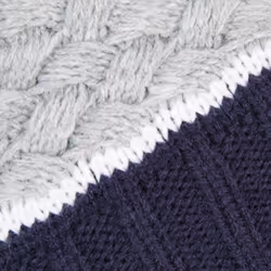 Trespass Kids Bobble Hat Beanie Fleece Lined Axel - 8/10, Navy