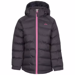 Trespass Girls Padded Jacket Hooded Amira - 2-3 Years, Dark Grey