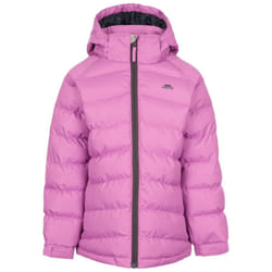 Trespass Girls Padded Jacket Hooded Amira - 11-12 Years, Deep Pink