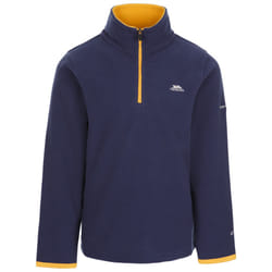 Trespass Boys 1/2 Zip Fleece Jumper Pullover Etto - 7-8 Years, Navy
