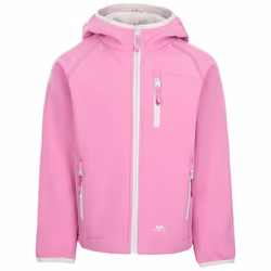 Trespass Kids Softshell Jacket Kian - 7-8 Years, Deep Pink
