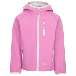Trespass Kids Softshell Jacket Kian - 7-8 Years, Deep Pink