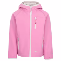 Trespass Kids Softshell Jacket Kian - 9-10 Years, Deep Pink