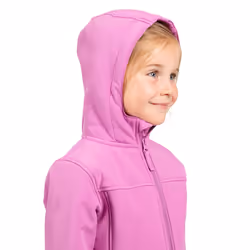 Trespass Girls Softshell Jacket Hooded Kristen - 5-6 Years, Deep Pink