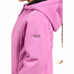 Trespass Girls Softshell Jacket Hooded Kristen - 5-6 Years, Deep Pink