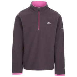 Trespass Girls 1/2 Zip Jumper Pullover Sybil - 9-10 Years, Dark Grey