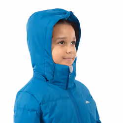 Trespass Girls Padded Jacket Hooded Tiffy - 3-4 Years, Rich Teal