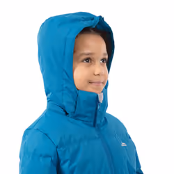 Trespass Girls Padded Jacket Hooded Tiffy - 5-6 Years, Rich Teal