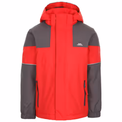 Trespass Boys Padded Waterproof Jacket Unlock - 3-4 Years, Red