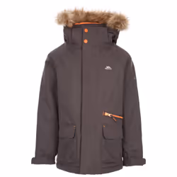 Trespass Boys Waterproof Jacket Upbeat - 2-3 Years, Dark Grey
