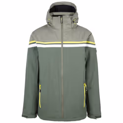 Trespass Mens Ski Jacket Padded Zip Off Hood Dexy - L, Ivy
