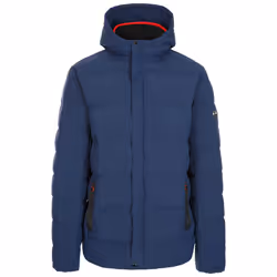 Trespass Mens Padded Jacket Hood Quilted Habbton - XL, Navy