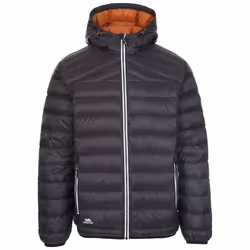 Trespass Mens Down Jacket Packaway Whitman II - XL, Black / Rust