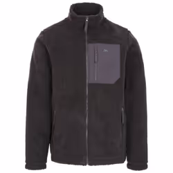 Trespass Mens Fleece Jacket Full Front Zip Buck - XXL, Dark Grey