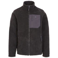 Trespass Mens Fleece Jacket Full Front Zip Buck - XXL, Dark Grey