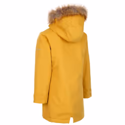 Trespass Girls Waterproof Jacket Padded Hood Rhoda - 2-3 Years, Dark Grey